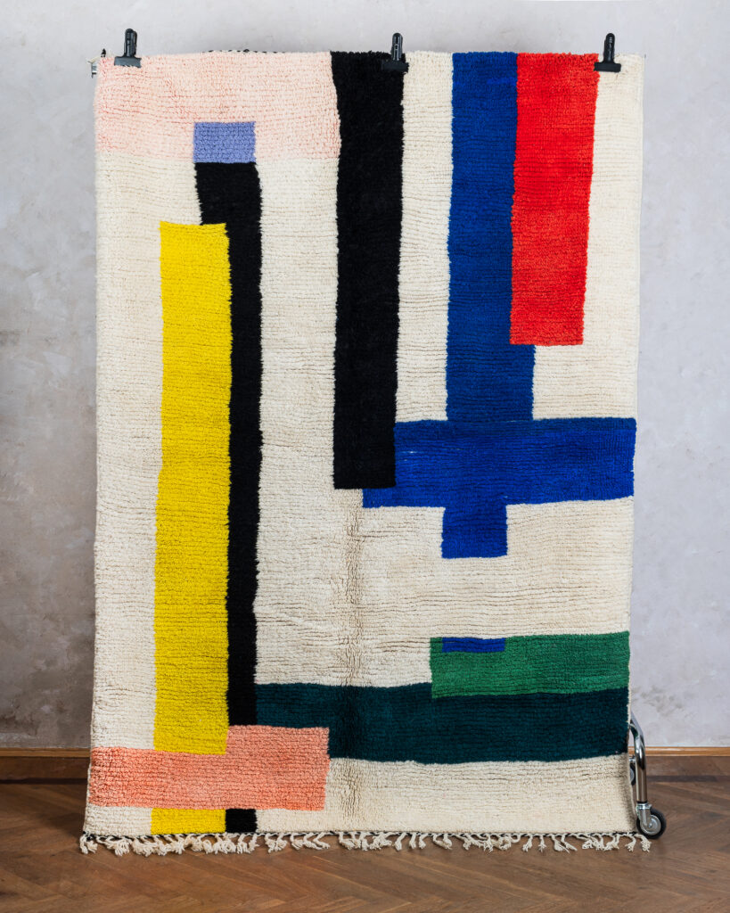 Kreatywne zdjęcia produktowe Marokańskich dywanów