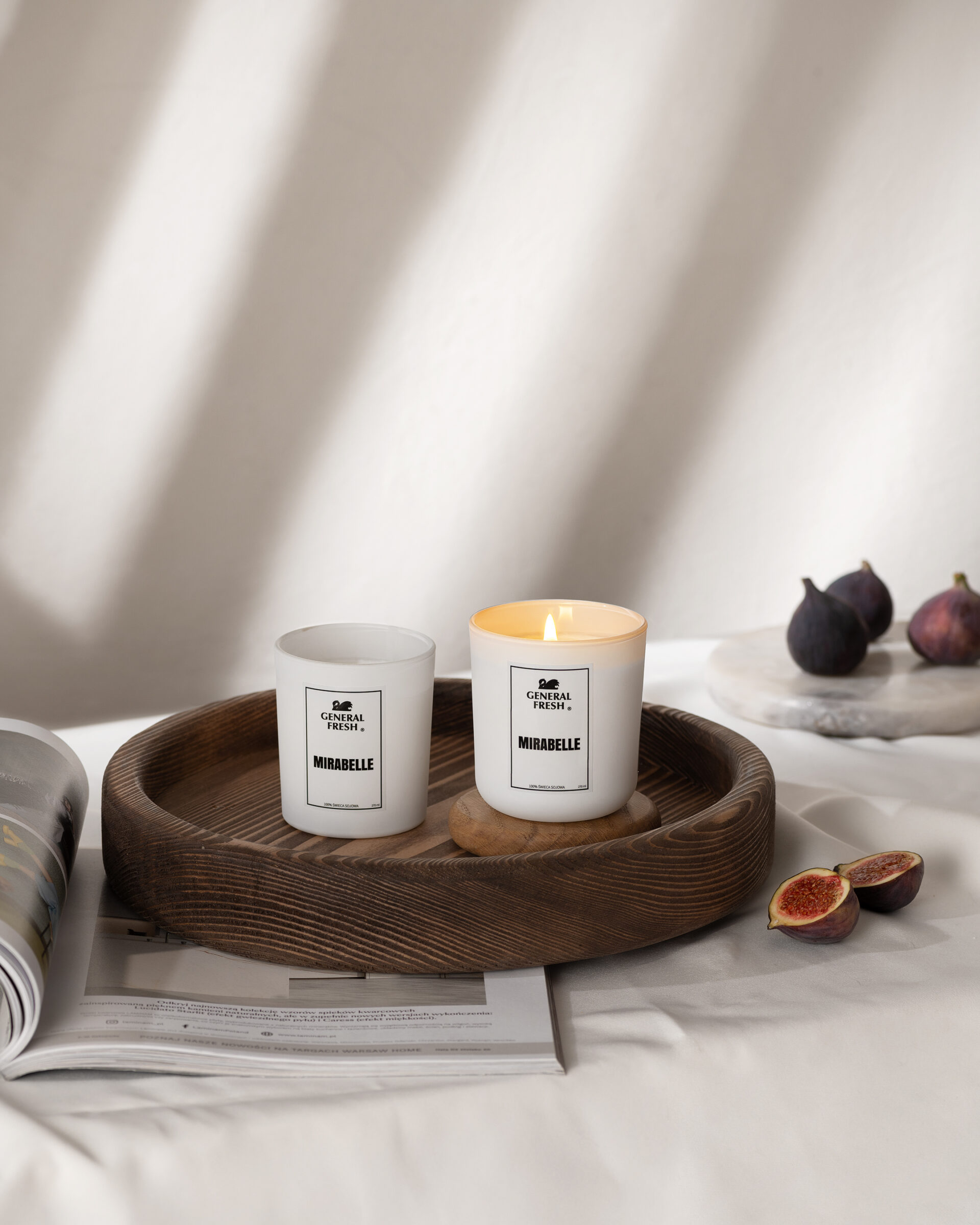 stylized lifestyle photography for candle brand